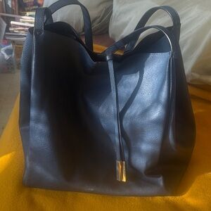 Classic Blue non-Leather Tote Bag